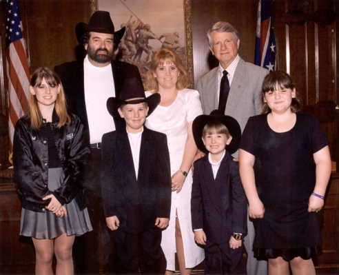 Neal & Family With Governor Zell Miller